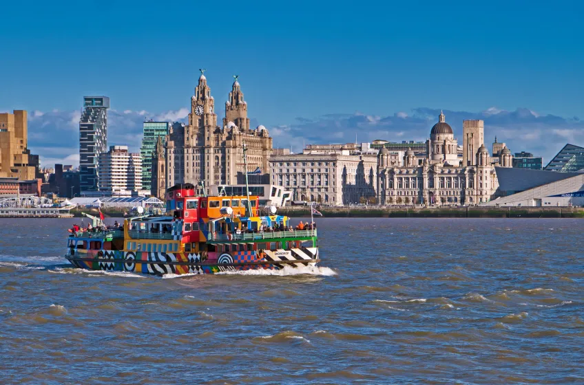 Mersey Ferry With Artwork by Sir Peter Blake