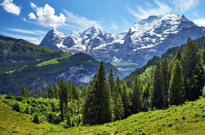 Jungfrau Mountain Range, Switzerland