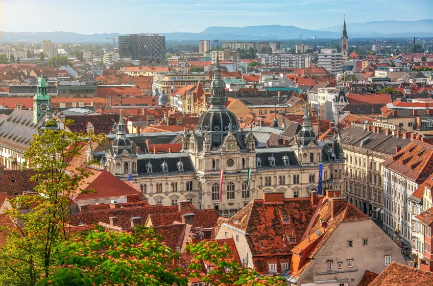 Aerial View of Graz