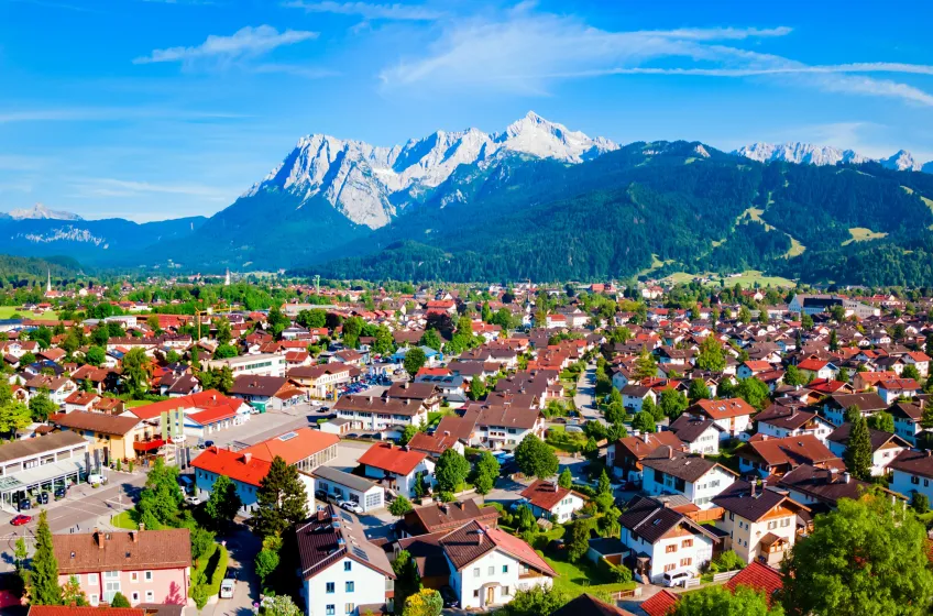 Garmisch-Partenkirchen and Zugspitze Mountain