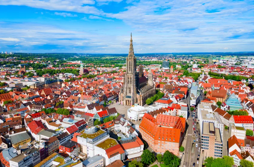Aerial View of Ulm Cathedral